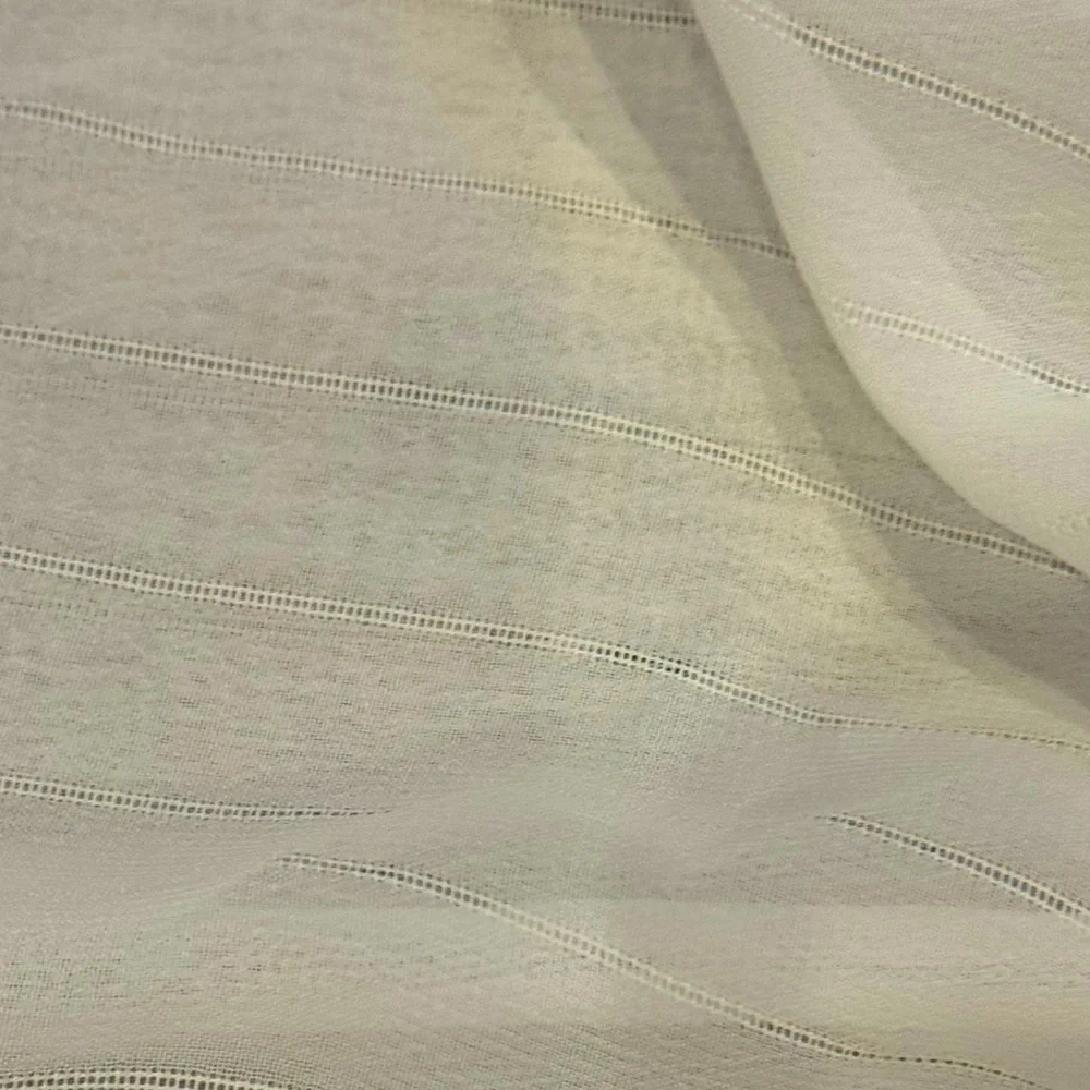 Wayf Cream 3/4 Sleeve Tie-Front Crop Blouse Size L - Picture 4 of 9